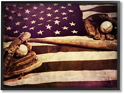 תעשיות סטופל פסים דגל אמריקאי כוכבים בייסבול מיט מוטיב ספורט, עיצוב על ידי דניאל ספרול