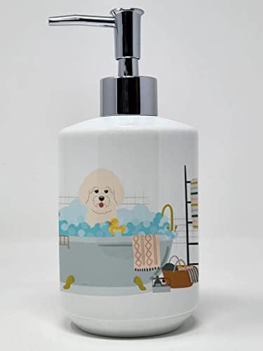 קרוליין של אוצרות וודק5772סבון ביישון פריז באמבטיה קרמיקה מתקן לסבון, יד מתקן לסבון משאבת בקבוקי אמבטיה מטבח,