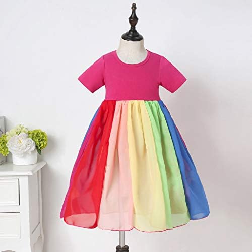 יום הולדת קשת מפלגת ענן תחרות בנות שמלות שמלת נסיכה ילדות ילדות שמלות תינוקות