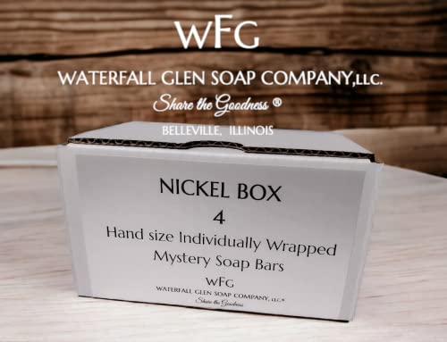 חברת סבון וו-אף-ג ' י ווטרפלייר גלן, חברת סבון ל.ל. ק. לשתף את טוב ניקל תיבת של 4 אקראי יד סבונים