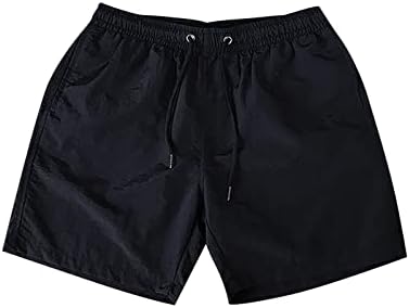 חגורת גומי מכנסיים קצרים לגברים להתאים שרוך קיץ חוף מכנסיים קצרים עם מותניים וכיסים ספורט מכנסיים