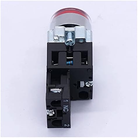 PCGV 22 ממ 1 NC מתג לחיצת כפתור LED אדום 440V 10A מתגי לחצן עם מתח תאורת LED 110V 110