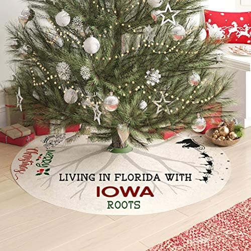 חצאית עץ חג המולד של אמא ואני וחג המולד 44 אינץ ' - קישוט לחג המולד למרחקים ארוכים, מגורים בפלורידה