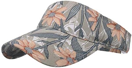 מתכוונן גבירותיי שמש כובע הופ נשים חוף ירך כובע בייסבול מתכוונן פרחי כובע ללא חולצות בייסבול כובעי נשים
