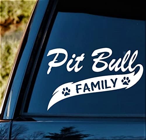 A1050 Pitbull Pit Bull מדבקה מדבקה למשאית רכב שטח ואן ואן כלב גזע אמריקאי בריון בריון אומנות מלח