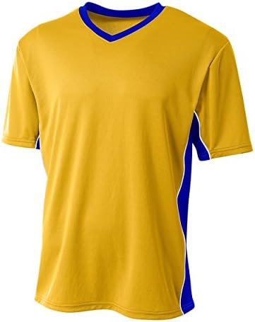 A4 בגדי ספורט כדורגל דו-צבעי פלנל צדדי V-Neck נושם חולצה חולצה אחידה