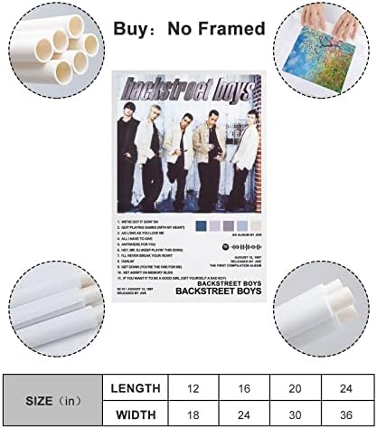 Backstreet Boys-Backstreet Boys כרזות קנבס קיר אמנות חדר שינה חדר משרד עיצוב מתנה מתנה Unframema