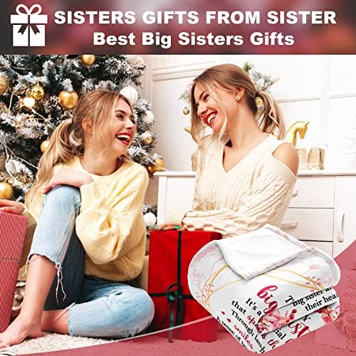 אחיות מתנות משמיכת אחות אחות גדולה, מתנות אחות גדולות לילדות קטנות אחות אחות מתנות ליום הולדת