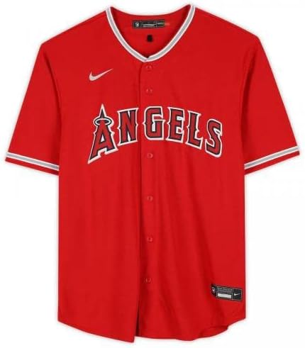 Shohei Ohtani Los Angeles Angels חתמה על קנאי MLB MLB אדום Nike MLB - גופיות MLB עם חתימה