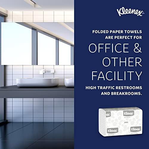 מגבות נייר רב-גוניות של Kleenex®, 1-רובדי, 9.2 x 9.4 גיליונות, לבן,