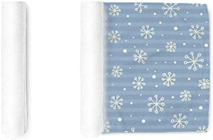 מגבות טרי מגבת פנים מבד יד פתיתי שלג על עיצוב אמבטיה כחול למלון-ספא-מטען רב-תכליתי, רך, יבש מהיר 30