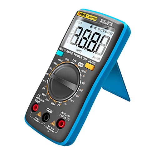 Doitool 1pc Multimeter Multimeter Multimeter Meter ציוד נייד מדידה מכשיר בדיקת כחול נייד כלים אלקטרוניים גומי