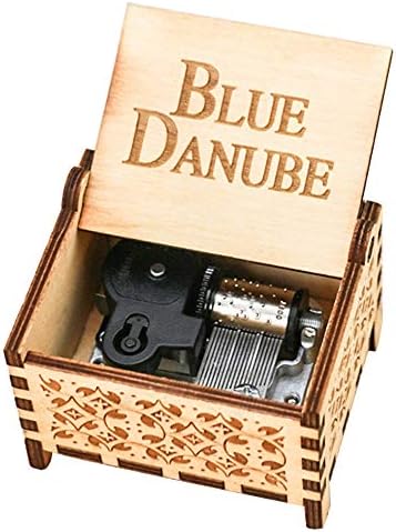 Youtang The Blue Danube Music Box 18 הערה מנגנון שעון Windup Clock