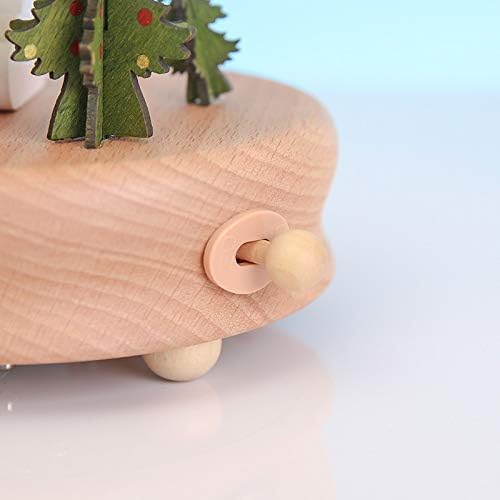 WPYYI קופסת קרוסלה חדשה קופסת מוסיקה מעץ מלאכת מלאכה למוזיקה