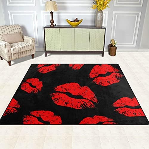 Baxiej שפתיים שחורות אדומות שטיחים גדולים של שטיחי שטיחים של פליימה שטיחים לילדים משחק חדר שינה חדר חדר