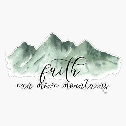 אמונה יכולה להזיז הרים - מתי 17:20 - מדבקת פגוש פסוק תנך מדבקה ויניל 5