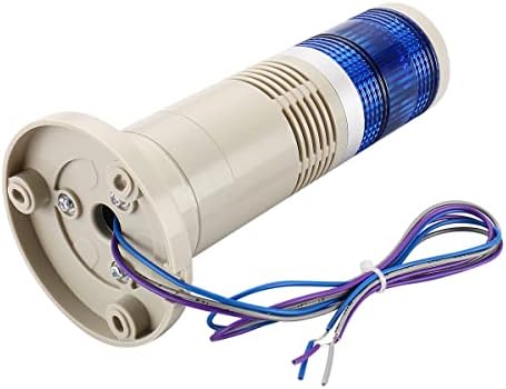 אור אזעקת באומיין אור אזהרה 12V DC זמזם תעשייתי מגדל איתות LED כחול LTP-502TJ