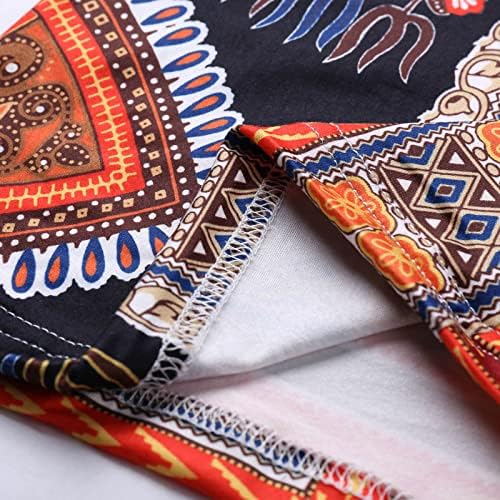 מכנסי הדפס אפריקאים של Dashiki מכנסיים לנשים מכנסי רגל רחבים מזדמנים מזדמנים מותניים רופפים פלאצו