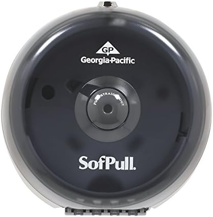 מתקן נייר טואלט של Sofpull Centerpull Mini על ידי GP Pro; עשן שקוף; 56513; 8.750 W x 7.000 D x 9.000 H