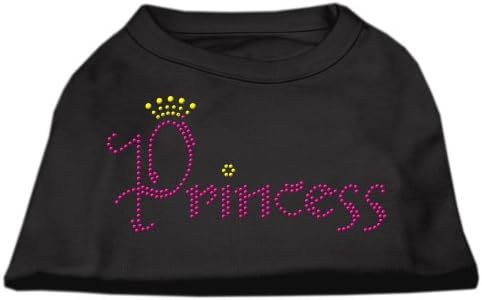 חולצת כלבים של הנסיכה ריינסטון שחור XL