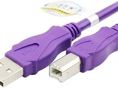סגול BNL USB2.0 זכר ל- B כבל מדפסת זכר 1.5 מ '5ft
