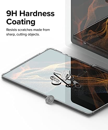 מגן מסך זכוכית רינגקה תואם ל- Samsung Galaxy Tab S8 Ultra, 9H קשיות מרובה שכבתי מגן על מזג