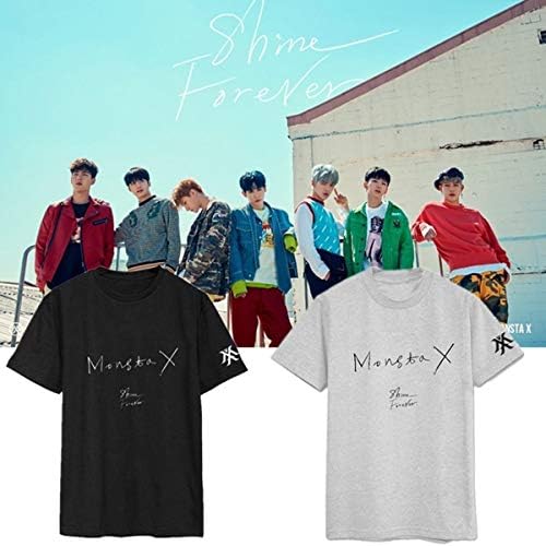MainLead kpop אלבום חדש Shine Forever חולצת טריקו Kihyun Minhyuk Won Ho חולצה טי טי