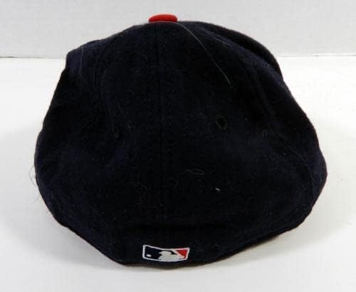 1996-97 סנט לואיס קרדינלס Dmitri Young 24 משחק נעשה שימוש בצי כובע 7.125 DP22671 - משחק כובעי MLB משומשים