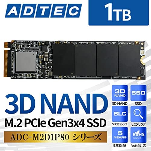 アドテック ADC-M2D1P80-1TB ADC-M2D1P80-1TB 3D NAND SSD M.2 1TB NVME PCIE GEN3X4