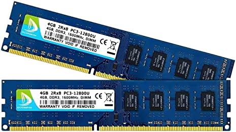 Duomeiqi PC3 10600U DDR3 1333 RAM 8GB PC3 10600 DIMM זיכרון DDR3-1333 PC3-10600U 1333MHz UDIMM 2RX8