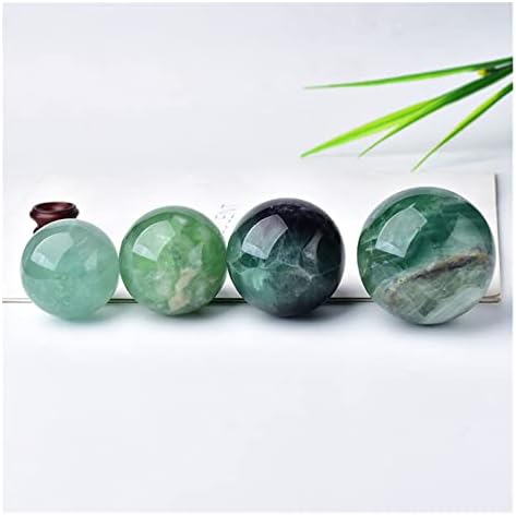 כדור פלואוריט ירוק טבעי 150-500 גרם גלובוס מלוטש כדור עיסוי רייקי רייקי שיקום אבן מעודן קישוט בית מזכר