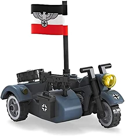 כללי ג ' ים של גרמנית אופנוע עם קרון צד צבאי צעצוע מודולרי בניין לבני בלוק-אבני בניין צעצוע משחק בניין-עבור