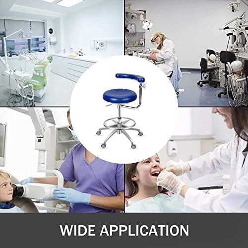 כיסא רופא שיניים לרפואת שיניים רפואית עם מנוחת כף רגל ומשענת סיבוב של 360 מעלות, כיסא רופא