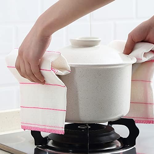 מברשות שטיחים לניקוי חוט כותנה סופג כלים שטיפת מגבת מטבח בית מטבח בד ניקיון ללא מקל סרוק כרית 5 חתיכות אריזה