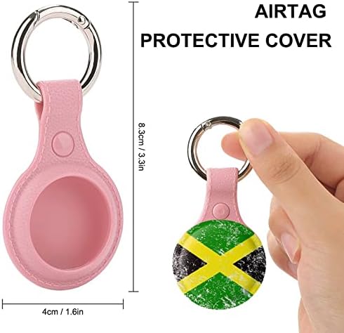 ג ' מייקה רטרו דגל מקרה עבור איירטאג עם מחזיק מפתחות מגן כיסוי אוויר תג מאתר גשש אביזרי מחזיק עבור מפתחות