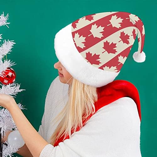 קנדי מייפל דגל חג המולד כובעי סנטה כובע עבור חג המולד חג משפחה מודפס