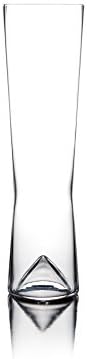 כוסות בירה של סמפלי מונטי-פילס שקופות של פילסנר, סט של 2 בקופסת מתנה