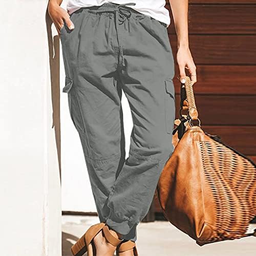 מכנסי מטען של SGIKJIA נשים נושאות מזדמנים המותניים ריצה מכנסי טרנינג חיצוני קמפינג מכנסי טיול עם רב
