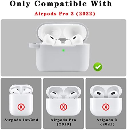 Mofree עבור AirPods Pro 2 Case 2022, רך 5 בכיסוי מגן סיליקון 1 עבור AirPods Pro Pro Decureth Dise
