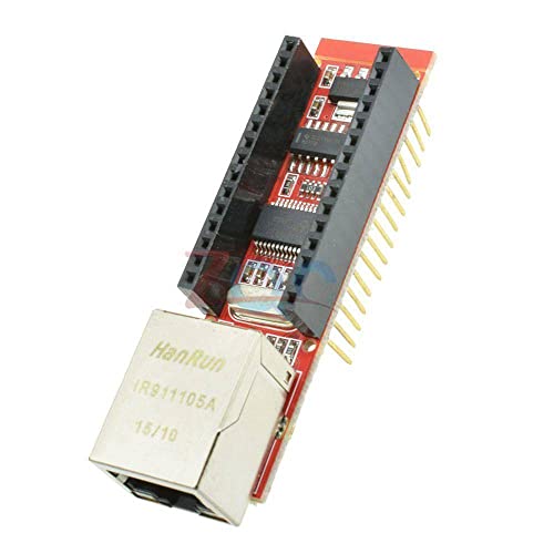 ENC28J60 SHIELD Ethernet V1.0 עבור Arduino Nano V3 Shield Shield RJ45 HR911105A מודול שרת אינטרנט
