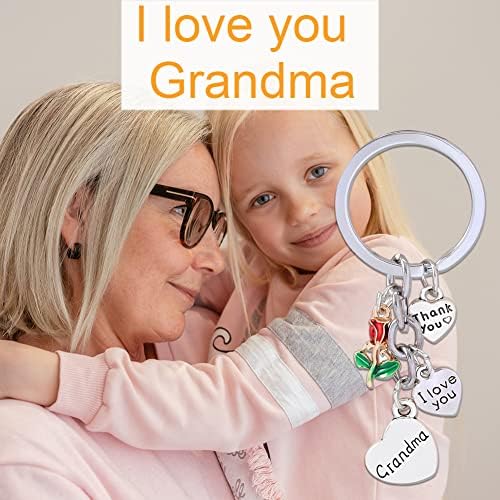 אני אוהב אותך סבתא מתנות מחזיק מפתחות ננה מתנות ליום ליום הולדת סבתות מהנכדים נכדים מתנה להערכה