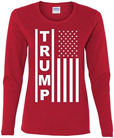 דגל טראמפ טי-חולצת טריקו לנשים רפובליקניות לנשים