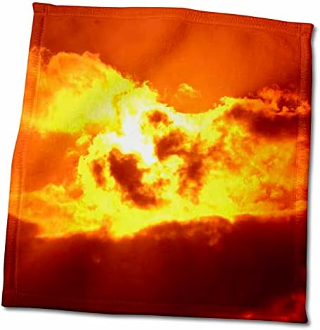 3 דרוז פלורן סוריאליזם - ענן אדום וצהוב סוריאליסטי - מגבות