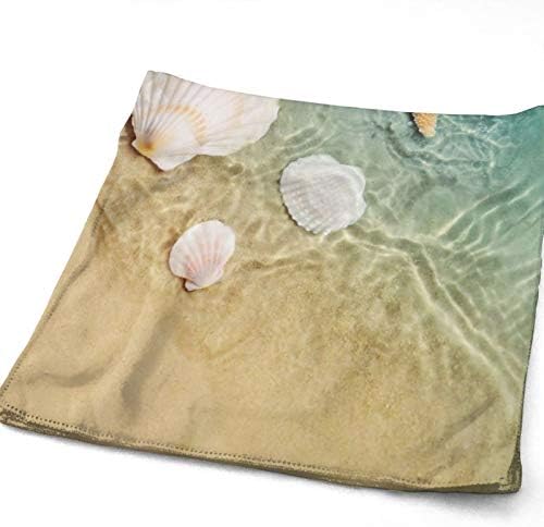 MSGUIDE STARFISH SEASHELL על מגבות ידיים לחוף למרווח אמבטיה מגבות פנים מגבות מיקרופייבר