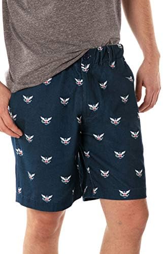 מכנסיים קצרים פטריוטיים של אלבס אלפים מארהב - מכנסיים קצרים של כיסי דגל אמריקאים ל -4 ביולי