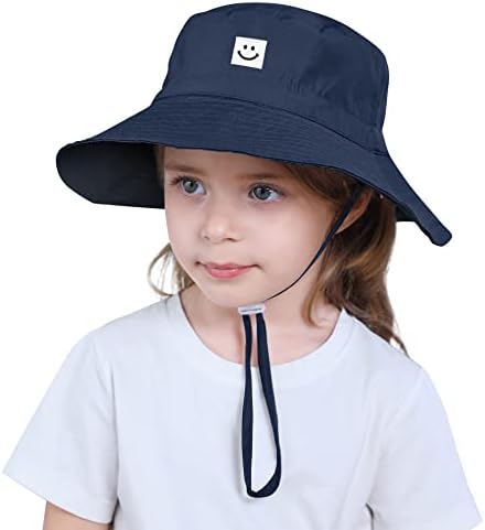 Century Star Star Baby Sun Hat Smile Face פעוט בנות בנים upf 50+ שמש דלי מגן על ילדים כובעי חוף רחבים שופעים
