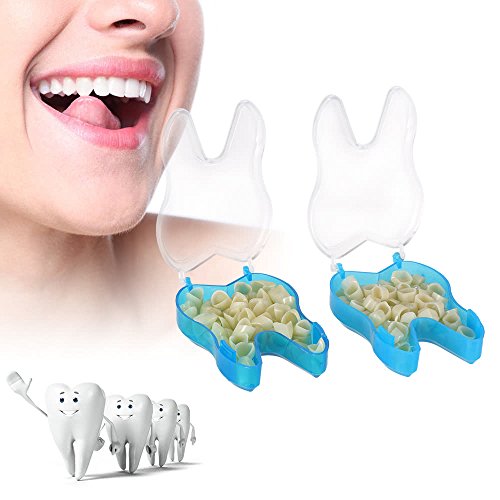 2 חבילות פרו שיניים זמני כתר שיניים חומרים קדמי קדמי & מגבר; טוחנת אחורי טבע צבע שיניים רופא שיניים