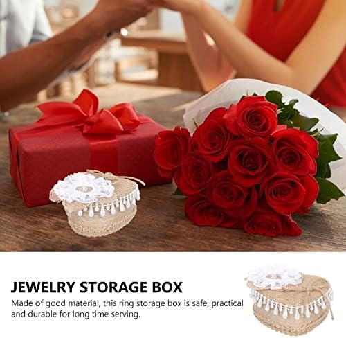 תיבת חתונה טבעת מחזיק דקורטיבי טבעת מקרה חתונה אבזר עדין טבעת תיבת לחתונה טבעת תכשיטים