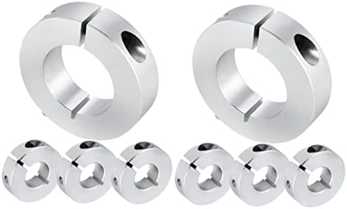 Tehaux 8 PCS טבעת טבעת סגסוגת מגבלת כסף אופטית סגסוגת אלומיניום