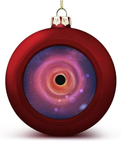 חור שחור יקום כדור חג המולד מתנפץ קישוטים תלויים לתלייה לחג המולד עץ קישוטי מסיבת אח 2 יחידות